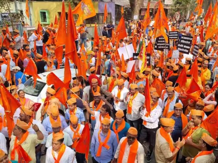 Hindu Jan Akrosh Morcha: मुंबई में विशाल हिंदू जन आक्रोश मोर्चा शुरू, लव जिहाद और धर्मांतरण विरोधी कानून की मांग mumbai Hindu Jan Akrosh Morcha started from shivaji park eknath shinde group also joined Hindu Jan Akrosh Morcha: मुंबई में विशाल हिंदू जन आक्रोश मोर्चा शुरू, लव जिहाद और धर्मांतरण विरोधी कानून की मांग