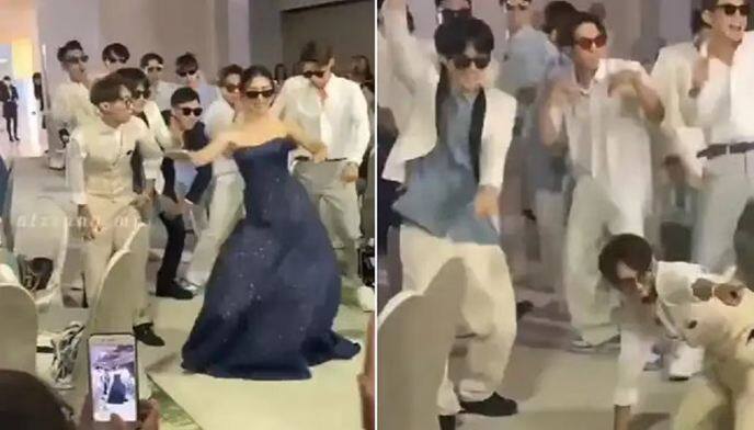 Taiwanese youth group dance performance on kala chashma video viral Viral Video: 'ਕਾਲਾ ਚਸ਼ਮਾ' 'ਤੇ ਤਾਈਵਾਨੀ ਮੁੰਡਿਆਂ ਨੇ ਦਿਖਾਇਆ ਅਜਿਹਾ ਡਾਂਸ, ਹੈਰਾਨ ਰਹਿ ਗਏ ਲੋਕ