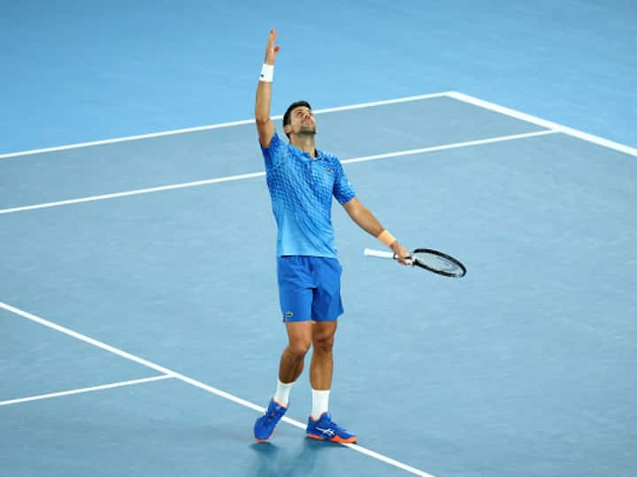 Australian Open 2023: Novak Djokovic Beats Stefanos Tsitsipas In Straight Sets To Level Rafael Nadal's Record Grand Slam Tally Australian Open 2023: 2023ను రికార్డుతో మొదలెట్టిన ‘జోకర్’ - పదో ఆస్ట్రేలియన్ ఓపెన్ సొంతం!