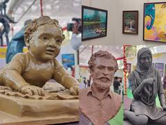 Solapur Art Exhibition : सोलापुरात अभिनव कला महोत्सव, महोत्सवाने घातली कलाप्रेमींनी भुरळ....