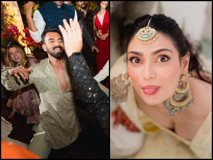 Athiya-KL Wedding PICS: बॉलीवुड एक्ट्रेस अथिया शेट्टी ने शादी के एक हफ्ते बाद कुछ अनसीन वेडिंग फोटोज शेयर की हैं, इनमें दुल्हन बनीं अथिया शेट्टी पति केएल राहुल के साथ मस्ती करती दिख रही हैं.