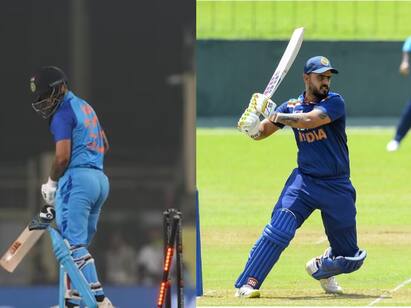 Nitish Rana Likes Tweet Listing Ishan Kishans Poor Scores In T20Is T20-இல் தொடர்ந்து சொதப்பல்..  இஷான் கிஷனின் மோசமான ஸ்கோர்களை லைக் செய்த நிதிஷ் ராணா!