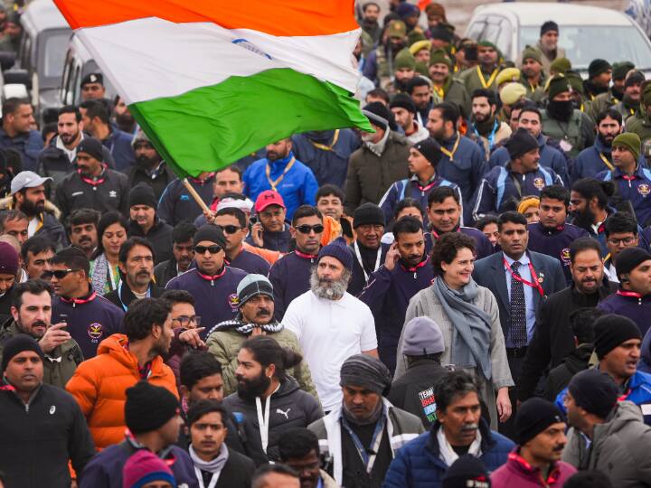 12 राज्य, 145 दिन, 4080 किमी का सफर... भारत जोड़ो यात्रा का आज फिनाले, बॉलीवुड के सितारों से लेकर खिलाड़ियों तक का साथ Bharat Jodo Yatra ends today which has been going on for 145 days congress has sent invitation to 21 parties for the closing ceremony 12 राज्य, 145 दिन, 4080 किमी का सफर... भारत जोड़ो यात्रा का आज फिनाले, बॉलीवुड के सितारों से लेकर खिलाड़ियों तक का साथ