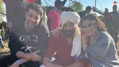 Gadar 2 : 'গদর ২'-র শ্যুটিংয়ের মাঝে খোশমেজাজে সানি ও আমিশা