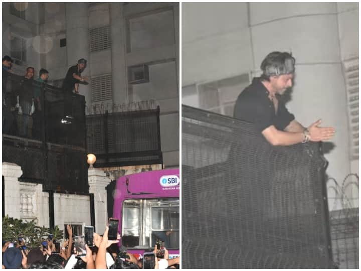 Shah Rukh Khan met fans outside Mannat After the success of Pathaan thanked with folded hands Watch Video Watch: Pathaan की सक्सेस के बाद मन्नत के बाहर फैंस से मिले SRK, हाथ जोड़कर किया थैंक्यू, बोले- 'मेहमान नवाजी 'पठान' के घर पर...'