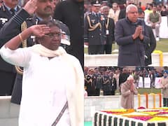 Mahatma Gandhi Death Anniversary: President Murmu, VP Dhankhar, PM Modi, Others Pay Tributes At Raj Ghat  — PICS