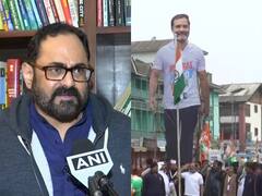 'Dynast Psychology': Union MoS Slams Rahul Gandhi For His Banner ‘Overwhelming’ National Flag In Srinagar