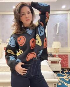 Sunny Leone Latest Photos: ਡੈਨਿਮ ਜੀਨਸ ਅਤੇ ਵੂਲਨ ਟਾਪ ਵਿੱਚ ਸਨੀ ਲਿਓਨ ਦਾ ਸਰਦੀਆਂ ਦਾ ਲੁੱਕ