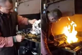 Viral Video: ਲੁਹਾਰ ਨੇ ਹਥੌੜੇ ਦੀ ਮਾਰ ਨਾਲ ਪੈਦਾ ਕੀਤੀ ਅੱਗ, ਵੀਡੀਓ ਵਾਇਰਲ