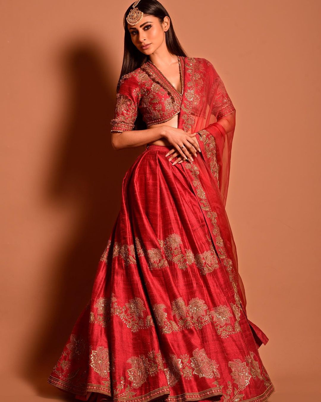 Bridal Multicolor Silk Lehenga Choli With Dupatta 2291LG08