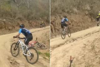 Motivational Video: ਇਹ ਉਹ ਲੋਕ ਹਨ ਜੋ ਕਦੇ ਹਾਰ ਨਹੀਂ ਮੰਨਦੇ! ਇੱਕ ਲੱਤ ਨਾਲ ਪਹਾੜ 'ਤੇ ਸਾਈਕਲ ਚਲਾ ਰਹੇ ਅਪਾਹਜ ਵਿਅਕਤੀ ਦੀ ਵੀਡੀਓ ਦੇਖ ਕੇ ਤੁਸੀਂ ਵੀ ਇਹੀ ਕਹੋਗੇ