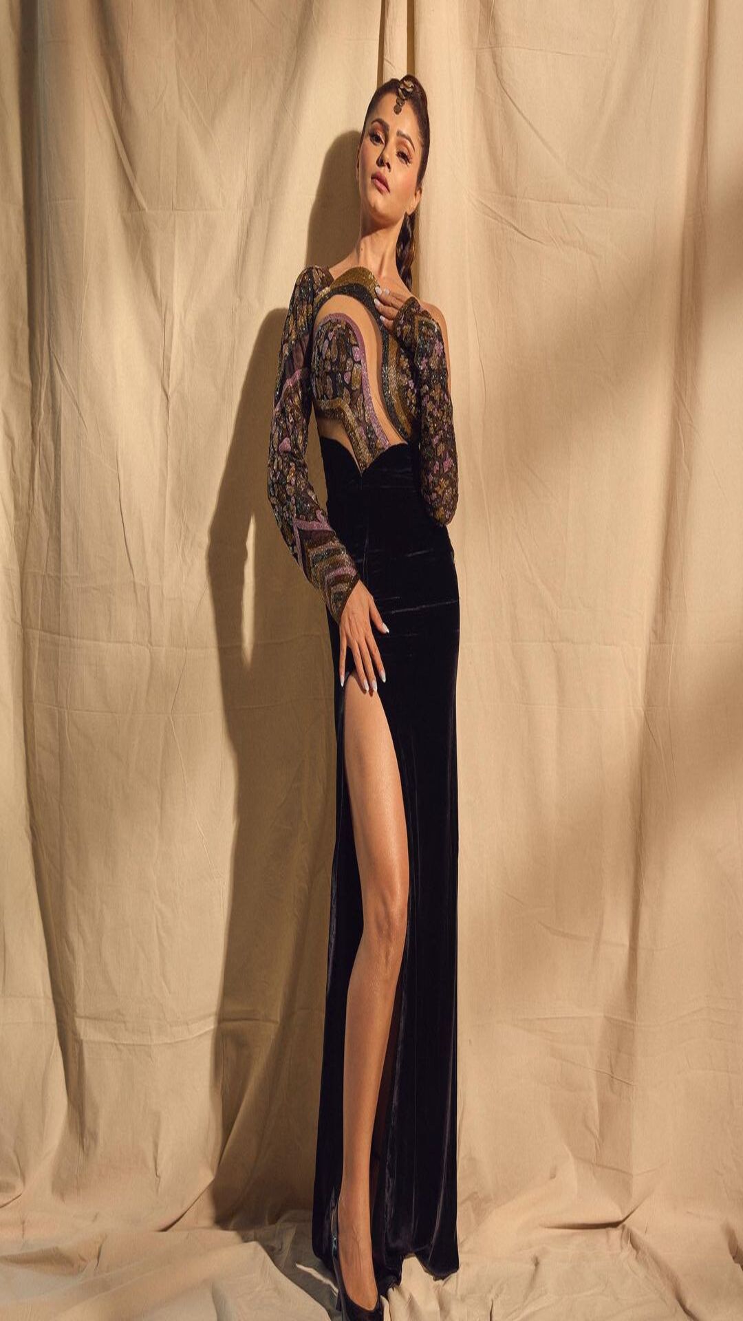 Rubina Dilaik Is Sight To Behold In High-Slit Dress