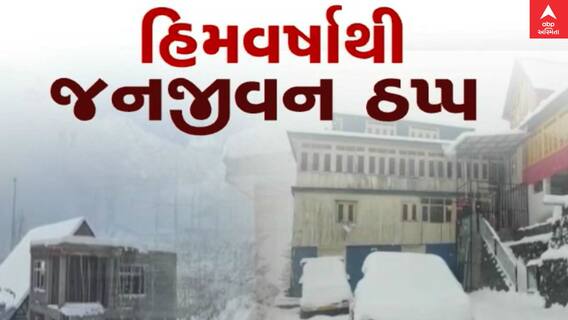 Noth India: હિમવર્ષાને લઈને શ્રીનગર એયરપોર્ટથી ફલાઈટો કરાઈ રદ