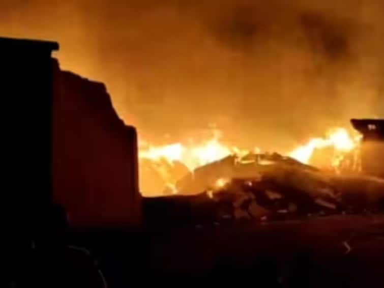 Fire Breaks Out At Amara Raja Plant In Andhra Pradesh Fire Breaks Out At Amara Raja Plant In Andhra Pradesh