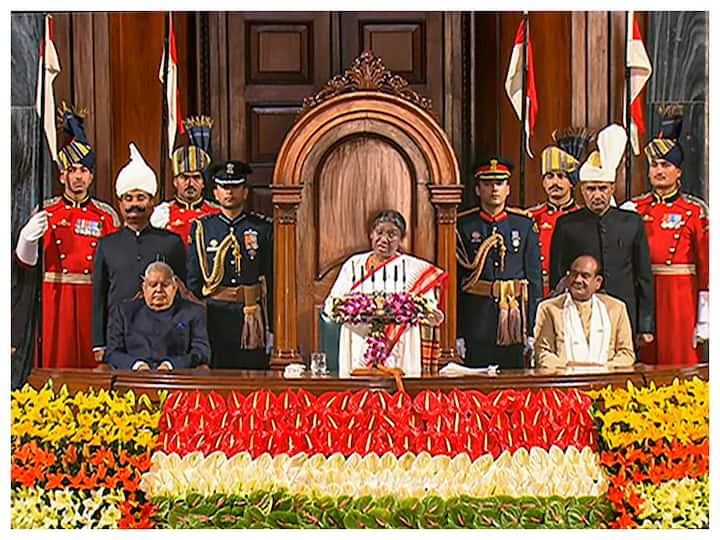 The first day of the Union Budget Session began with President Droupadi Murmu's address to the joint sitting of the Parliament on Tuesday.