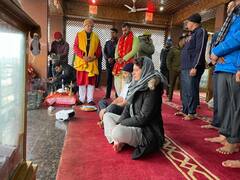 Rahul And Priyanka Gandhi Offer Prayers At Kheer Bhawani Durga Temple In J&K — See PICS