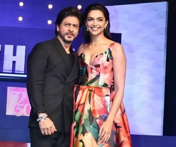 Pathaan: Shah Rukh Khan, Deepika Padukone, John Abraham set the mood right at press conference Pathaan  ની કમાણી પર Deepika Padukoneએ કહ્યુૃ- 'અમે રેકોર્ડ તોડવા માટે ફિલ્મ નથી બનાવી રહ્યા'