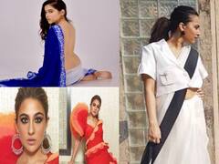 साड़ी से छेड़छाड़ करना इन हीरोइनों को पड़ा भारी, फैशन के चक्कर में पड़ गए लेने के देने
