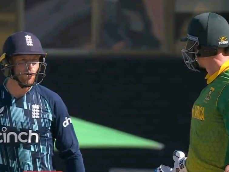 Jos Buttler's Heated Exchange With Rassie Van Der Dussen Caught On Stump Mic- WATCH Jos Buttler's Heated Exchange With Rassie Van Der Dussen Caught On Stump Mic- WATCH