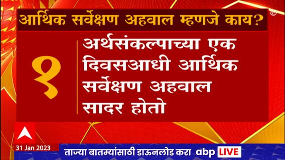 Economic Survey Report : Union Budget 2023 :  आर्थिक सर्वेक्षण अहवाल म्हणजे काय? जाणून घ्या