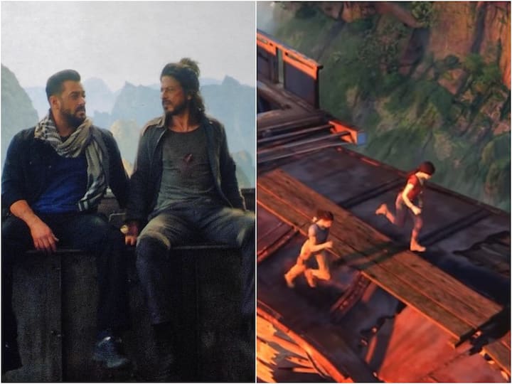 Fans Compare Pathaan Train Scene Featuring Shah Rukh Khan, Salman Khan With A Sequence In Uncharted Video Game Fans Compare Pathaan Train Scene Featuring Shah Rukh Khan, Salman Khan With A Sequence In Uncharted Video Game