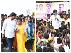 Yuva Galam Padayatra: TDP National Secretary Nara Lokesh Interacts With Farmers - PICS