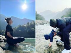 Anushka Sharma, Virat Kohli Trek In Rishikesh With Daughter Vamika