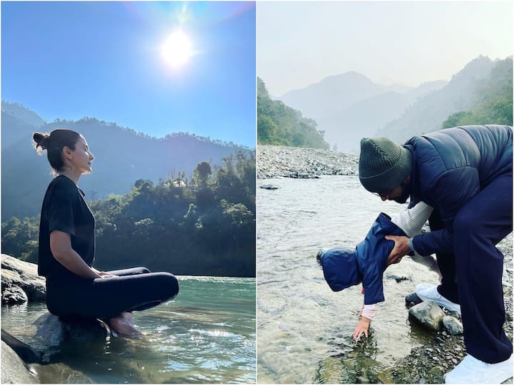 Actor Anushka Sharma and cricketer Virat Kohli are on a spiritual journey that began in Rishikesh.