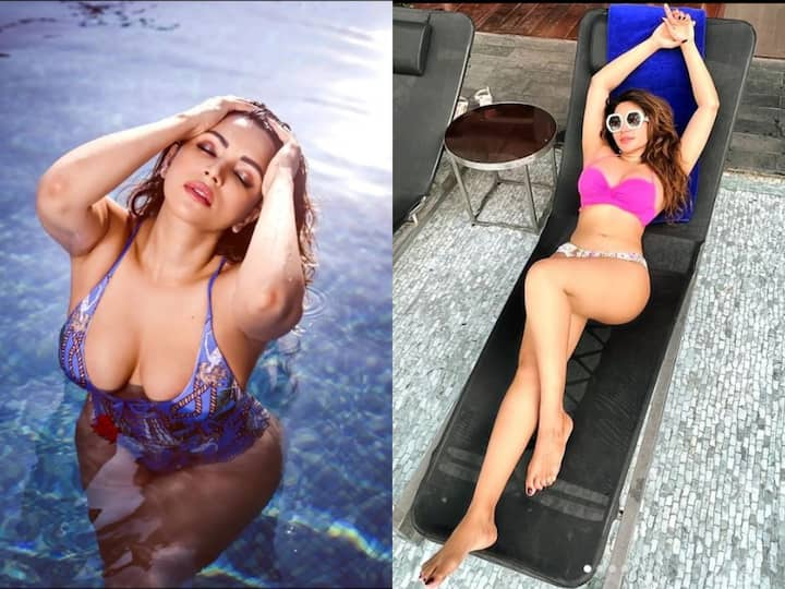 Shama Sikander surely knows how to set the internet on fire with her bold and racy looks in bikini, monokini and other swimwear. Check out the actor's bold avatar in all shades.