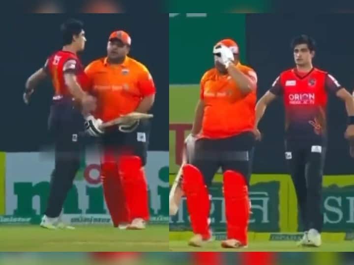 Watch: पहले टकराए और फिर नकल करने लगे, BPL में बल्लेबाज की मोटाई का नसीम शाह ने उड़ाया मज़ाक, वीडियो वायरल