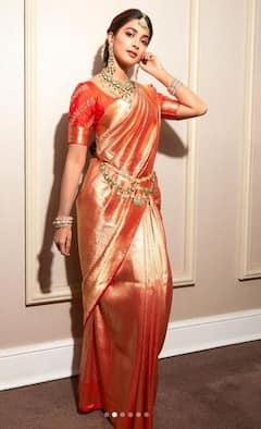 Pooja Hedge: ਰਵਾਇਤੀ ਲੁੱਕ ਨੂੰ ਅਪਣਾਉਂਦੇ ਹੋਏ ਪੂਜਾ ਹੇਗੜੇ ਸਾੜ੍ਹੀ ਪਹਿਨੇ ਆਈ ਨਜ਼ਰ, ਖੂਬਸੂਰਤੀ ਤੋਂ ਪ੍ਰਭਾਵਿਤ ਹੋਏ ਪ੍ਰਸ਼ੰਸਕ