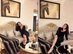 Shraddha Arya Living Room Photos: 'કુંડળી ભાગ્ય' ફેમ એક્ટ્રેસ શ્રદ્ધાના ઘરનો લિવિંગ રૂમ છે એકદમ રોયલ