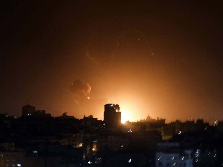 Israel Air Strikes Gaza Strip Military Intercepted Rocket Palestinian Territory Hamas Palestinian Islamic Jihad Israel Strikes Gaza After Military Intercepted Rocket From Palestinian Territory