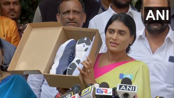 Ys Sharmila Shoes For KCR : కేసీఆర్ తనతో కలిసి పాదయాత్రలో పాల్గొన్నాలన్న షర్మిల | ABP Desam