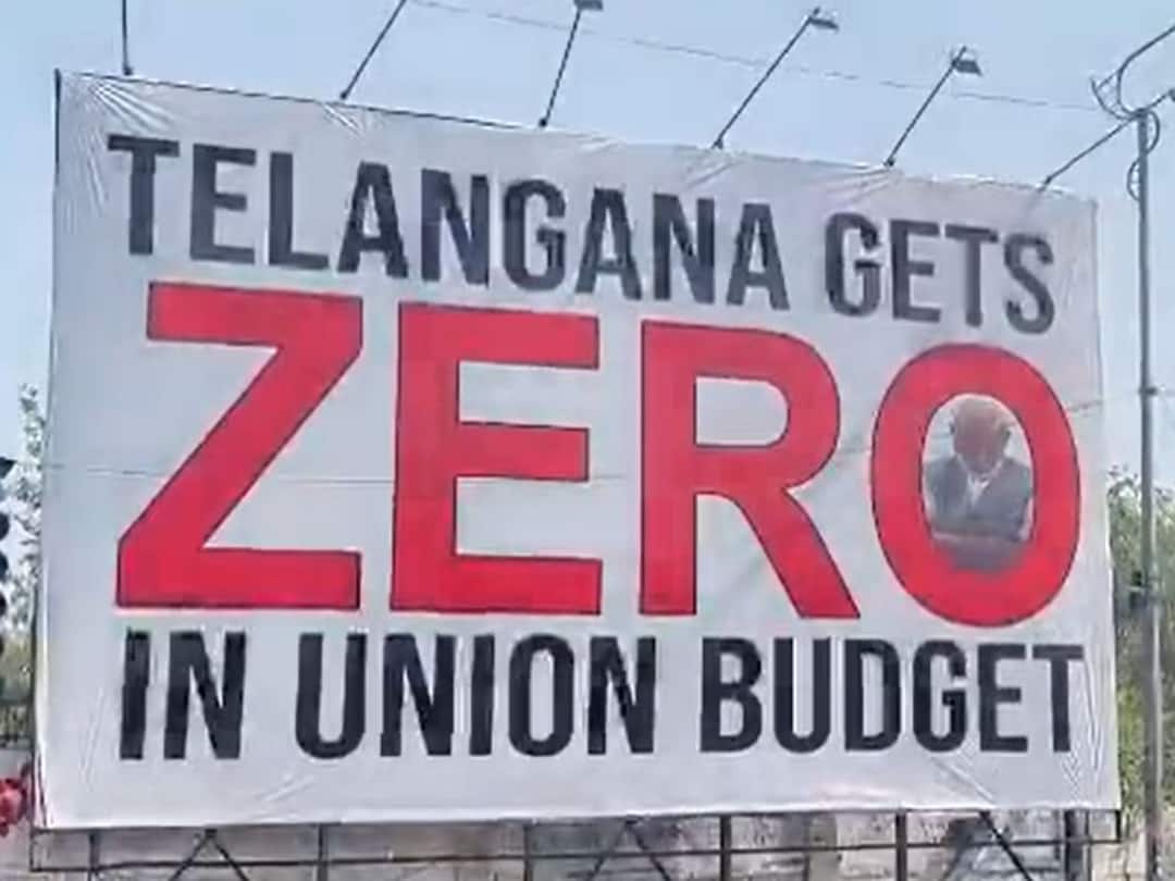 'Telangana Gets Zero...': BRS Poster Comes Up In Hyderabad Day After Union Budget 'Telangana Gets Zero In Union Budget': BRS Puts Up Poster In Hyderabad 'Telangana Gets Zero...': BRS Poster Comes Up In Hyderabad Day After Union Budget