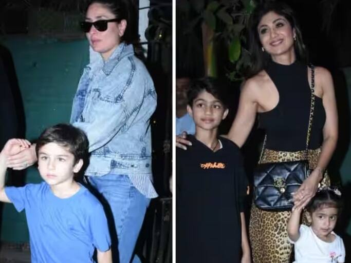 Celeb With Kids At Karan Johar Children Bday Bash: બોલિવૂડના પ્રોડ્યુસર કરણ જોહરે પોતાના બાળકોના જન્મદિવસ પર એક ભવ્ય પાર્ટીનું આયોજન કર્યું હતું, જેમાં બોલિવૂડના લગભગ તમામ મોટા સ્ટાર્સે હાજરી આપી હતી. તમામ સ્ટાર્સની તસવીરો સામે આવી છે.