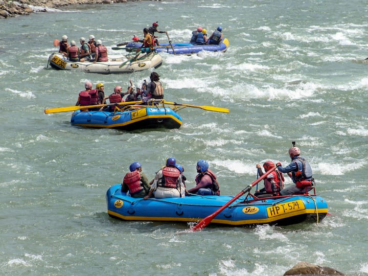 The rafting part begins in the small region of Pirdi and flows through Bajaura, Sarabai, Bhuntar, Shamshi, Mohal, Raisol, and Katrain. (Image Source: PTI)