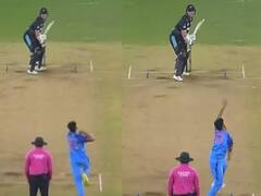 Watch Video: சிக்கிய ஸ்டெம்புகள்... சிதறிய பெயில்கள்.. அதிவேகத்தில் பந்தை வீசி தெறிக்கவிட்ட உம்ரான் மாலிக்!