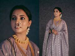 Sayali Sanjeev: नाकात नथ, केसात गजरा अन् दागिने; पाहा सायली संजीवचा खास लूक