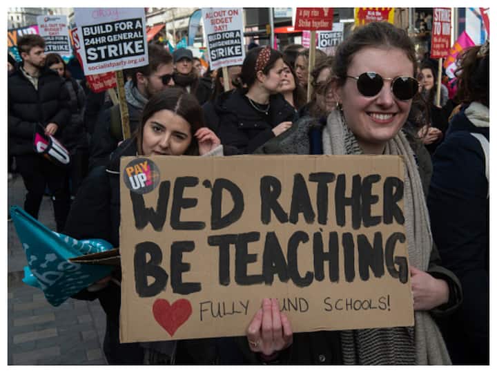 Mary Bousted, General Secretary of National Education Union, told Reuters that the teachers in her union felt they had no choice but to strike as declining pay meant high numbers were leaving the profession. (Image: Getty Images)