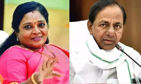 CM KCR With Governor Tamilsai | చాన్నాళ్ల తరువాత ఎదుటపడిన కేసీఆర్- తమిళసై | ABP Desam