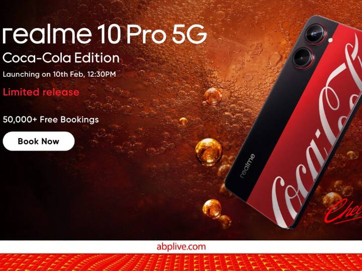 Realme 10 Pro Coca Cola Edition available for pre booking get gifts on booking here is how Coca-Cola स्मार्टफोन के साथ फ्री मिलेगा स्पीकर और स्मार्टवॉच, मुफ्त में ऐसे करें प्री-बुकिंग