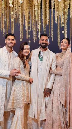 Athiya Shetty And KL Rahul Are All Smiles With Ahan Shetty And His GF Tania In UNSEEN Wedding PICS