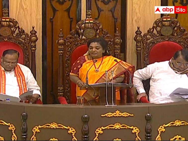 TS Tamilisai Addresses joint session on Telangana state budget 2023 Telangana Budget 2023: అభివృద్ధిలో దేశానికే ఆదర్శం నా తెలంగాణ- బడ్జెట్ ప్రసంగంలో గవర్నర్‌ తమిళిసై