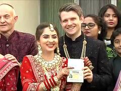 'लंडनचं वऱ्हाड आलं औरंगाबादला, लंडनचा एडवर्ड आणि औरंगाबादची सांची अडकले विवाहबंधनात
