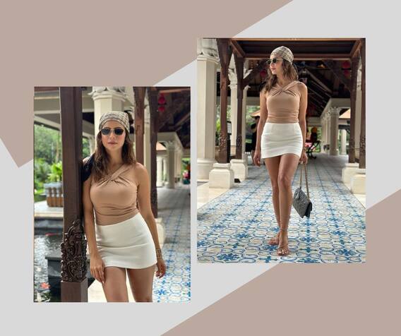 अभिनेत्री आमन शरीफचा हॉलिडे लूक