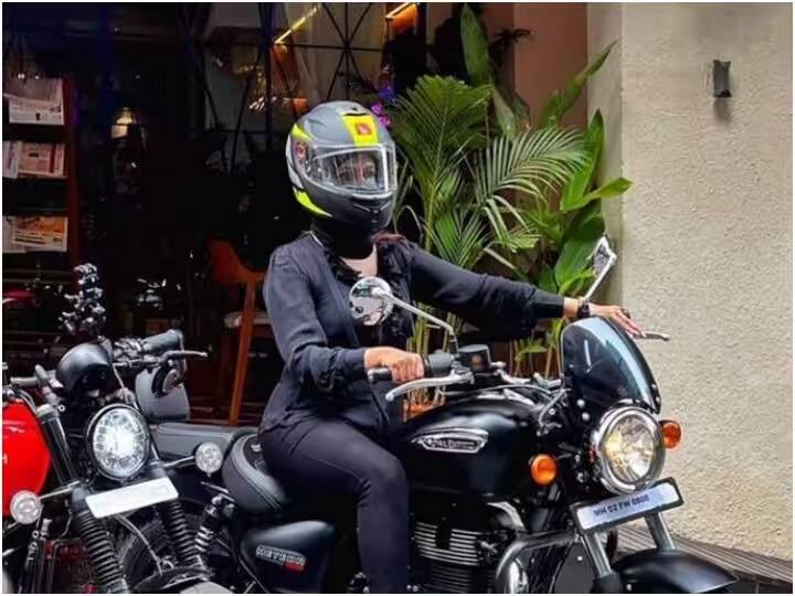 television actress divyanka tripathi ride bike with vivek dahiya mumbai road marathi news Divyanka Tripathi : टेलिव्हिजनची सुसंस्कृत सून दिव्यांका त्रिपाठीचा दबंग अंदाज; बायकर लूक पाहून तुम्हालाही आश्चर्य वाटेल, पाहा फोटो