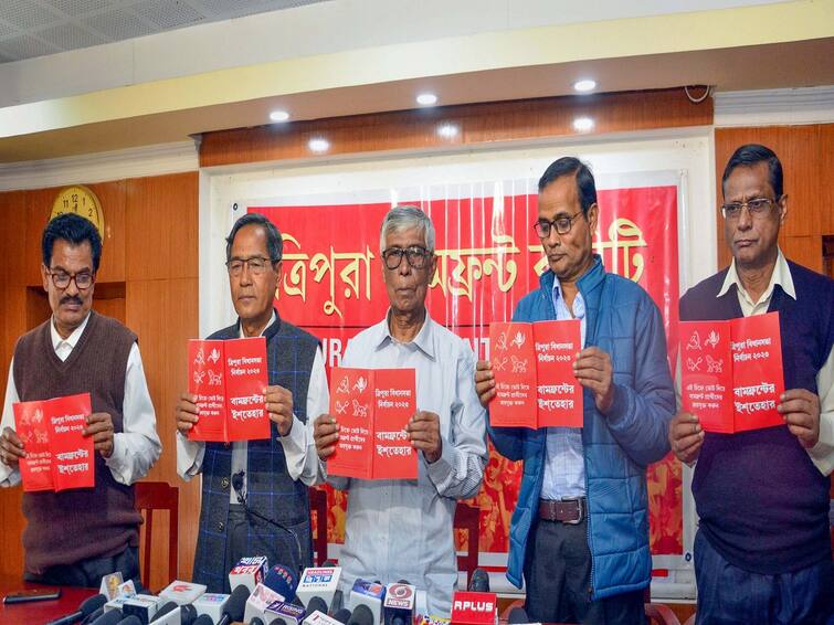 Tripura Polls: Left Releases Manifesto, Promises 2.5 Lakh New Jobs, Old Pension Scheme Tripura Polls: Left Releases Manifesto, Promises 2.5 Lakh New Jobs, Old Pension Scheme