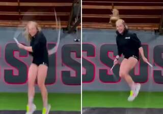 Viral Video: ਹੈਰਾਨੀਜਨਕ ਅੰਦਾਜ 'ਚ ਰੱਸੀ ਟੱਪ ਰਹੀ ਕੁੜੀ, ਤੁਸੀਂ ਵੀ ਇਸ ਤਰ੍ਹਾਂ ਦਾ ਟੈਲੇਂਟ ਸ਼ਾਇਦ ਹੀ ਦੇਖਿਆ ਹੋਵੇਗਾ