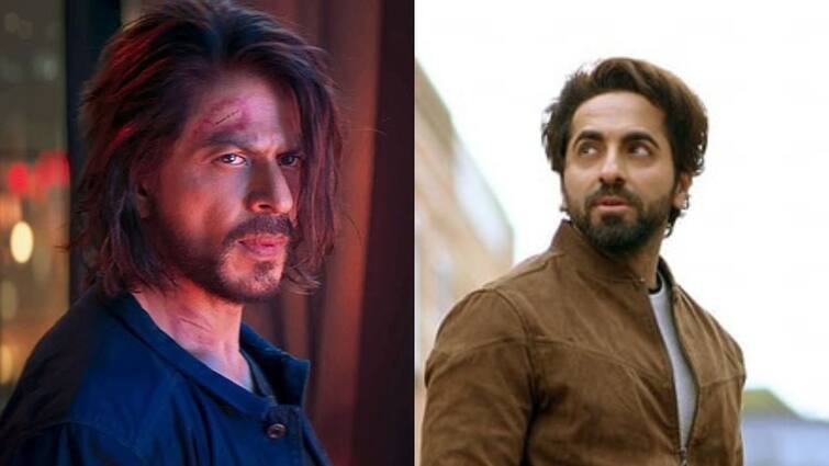 Ayushmann on Pathaan:  Ayushmann Khurrana reacts to fan who hailed An Action Hero but slammed Shah Rukh Khan's Pathaan: 'I'm an SRKian' Ayushmann on Pathaan: 'পাঠান'-এর সঙ্গে তুলনা, প্রতিবাদ করে আয়ুষ্মানের জবাব, 'আমি শাহরুখ অনুরাগী'